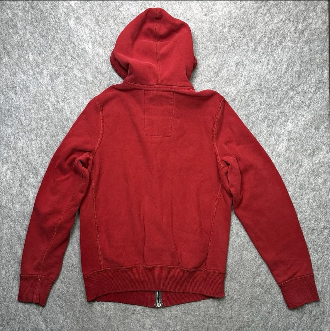 [2XL] 아베크롬비 아담스 마운틴 레드 후드 집업 상품이미지3