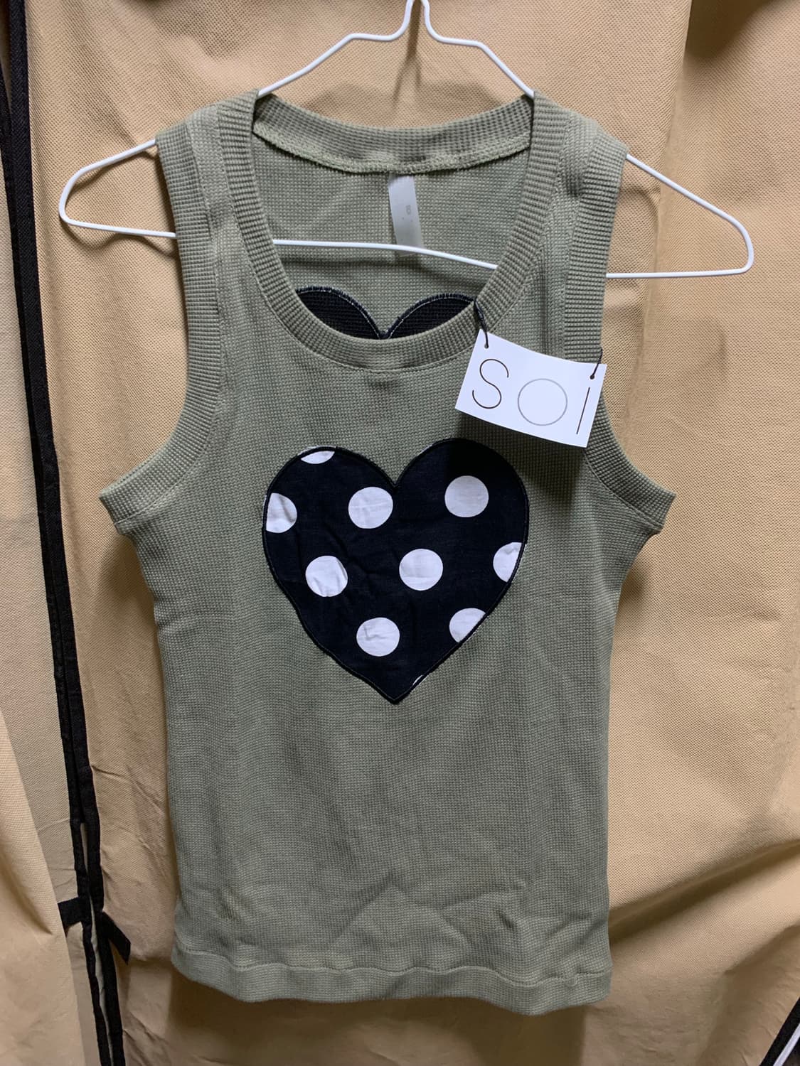 소이 SOI 와플 나시 새상품 (쉬이즈큐트 와플나시 재질) 상품이미지4