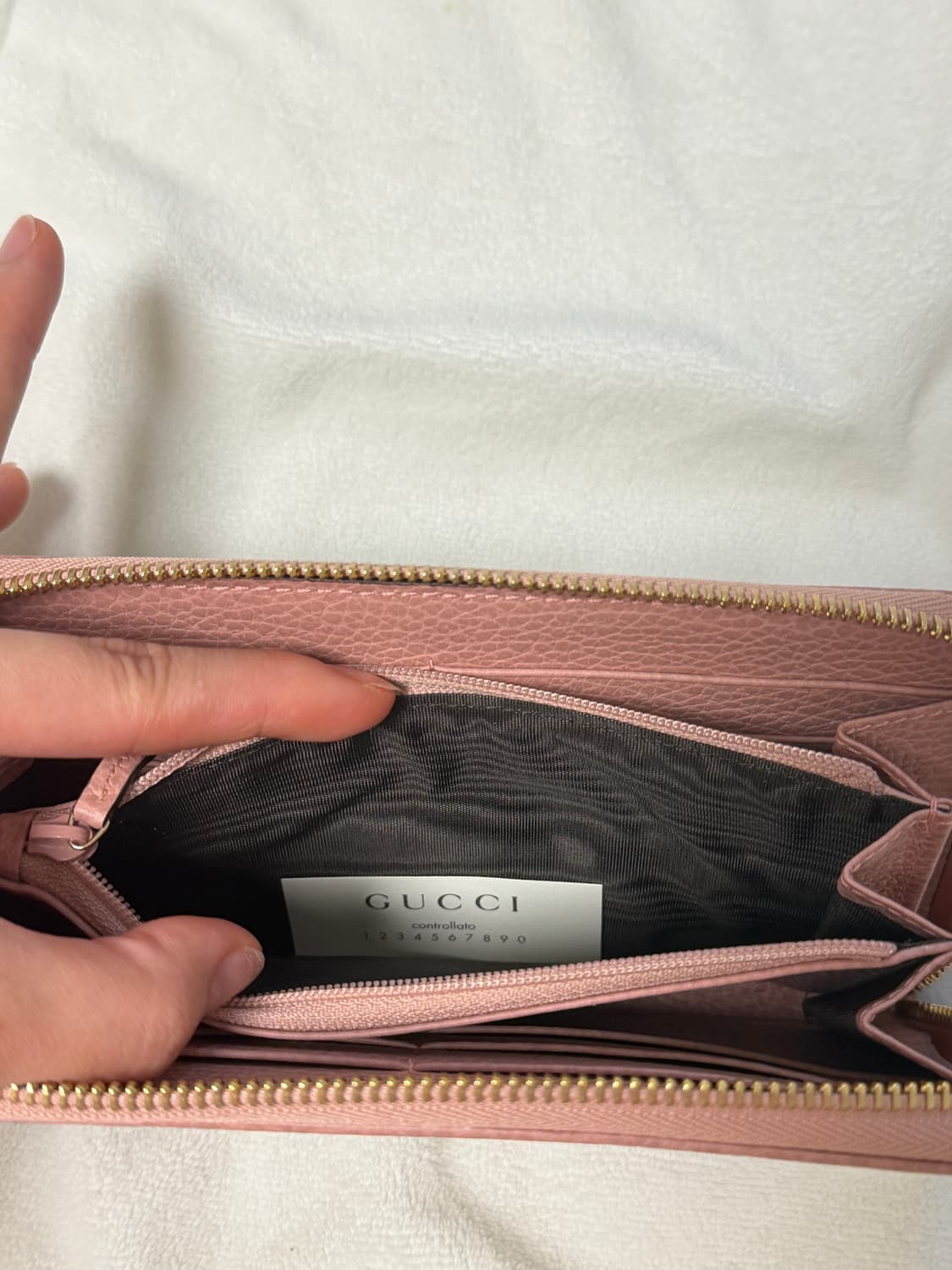 구찌 정품 장지갑 핑크 상품이미지3