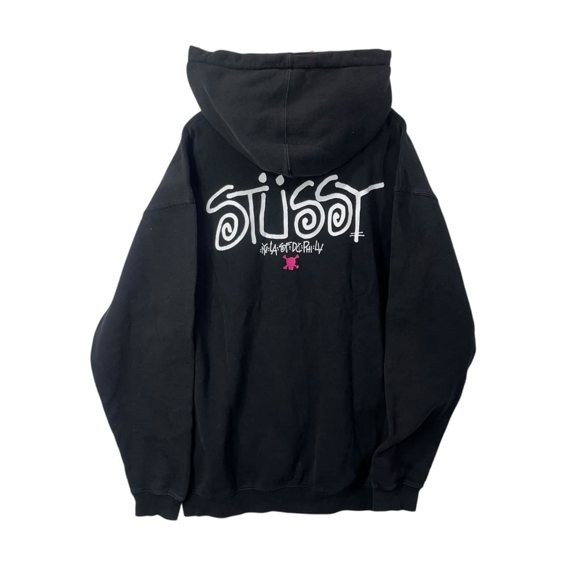 [Stussy] 00's 스투시 스컬 후드티셔츠 상품이미지1