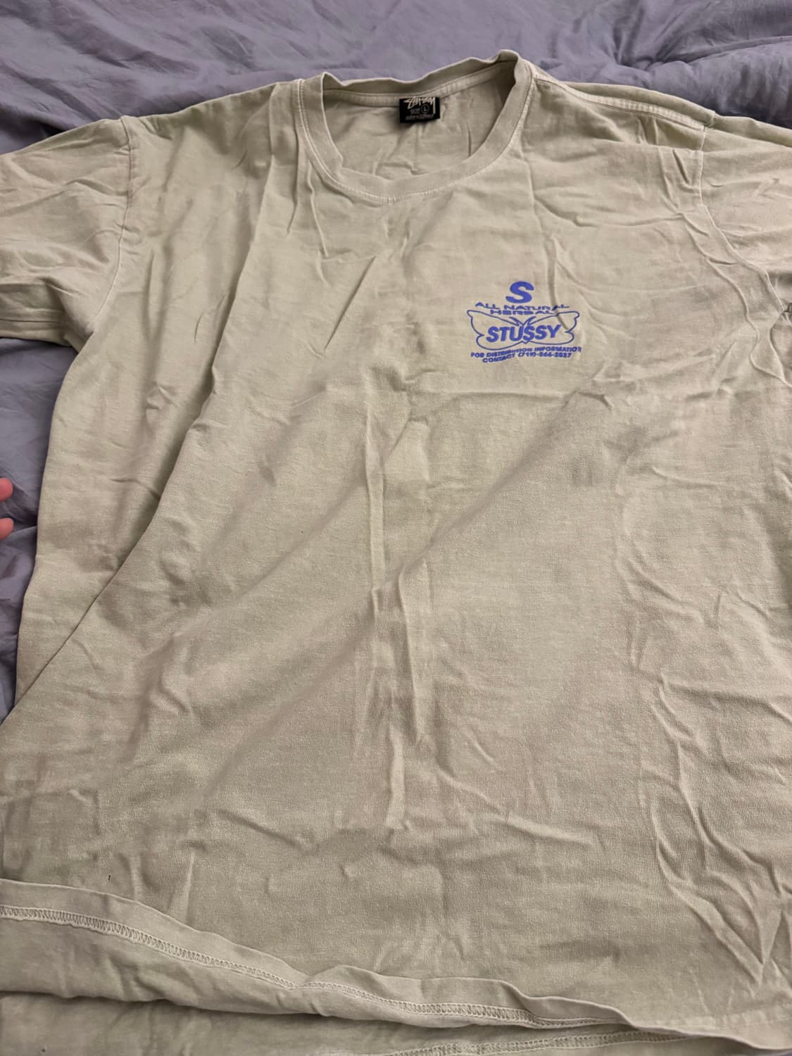 스투시 올 내추럴 허벌 티셔츠 연두색 L 상품이미지1