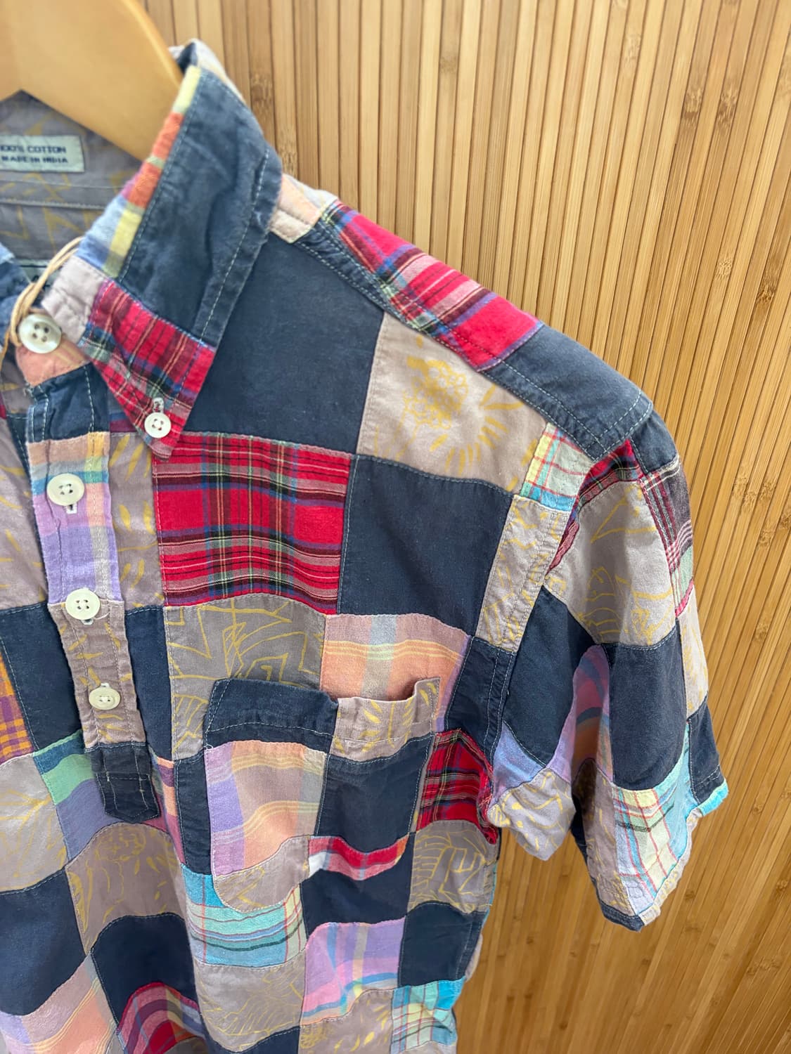 INDIA COTTON PATCH SHIRT 상품이미지3