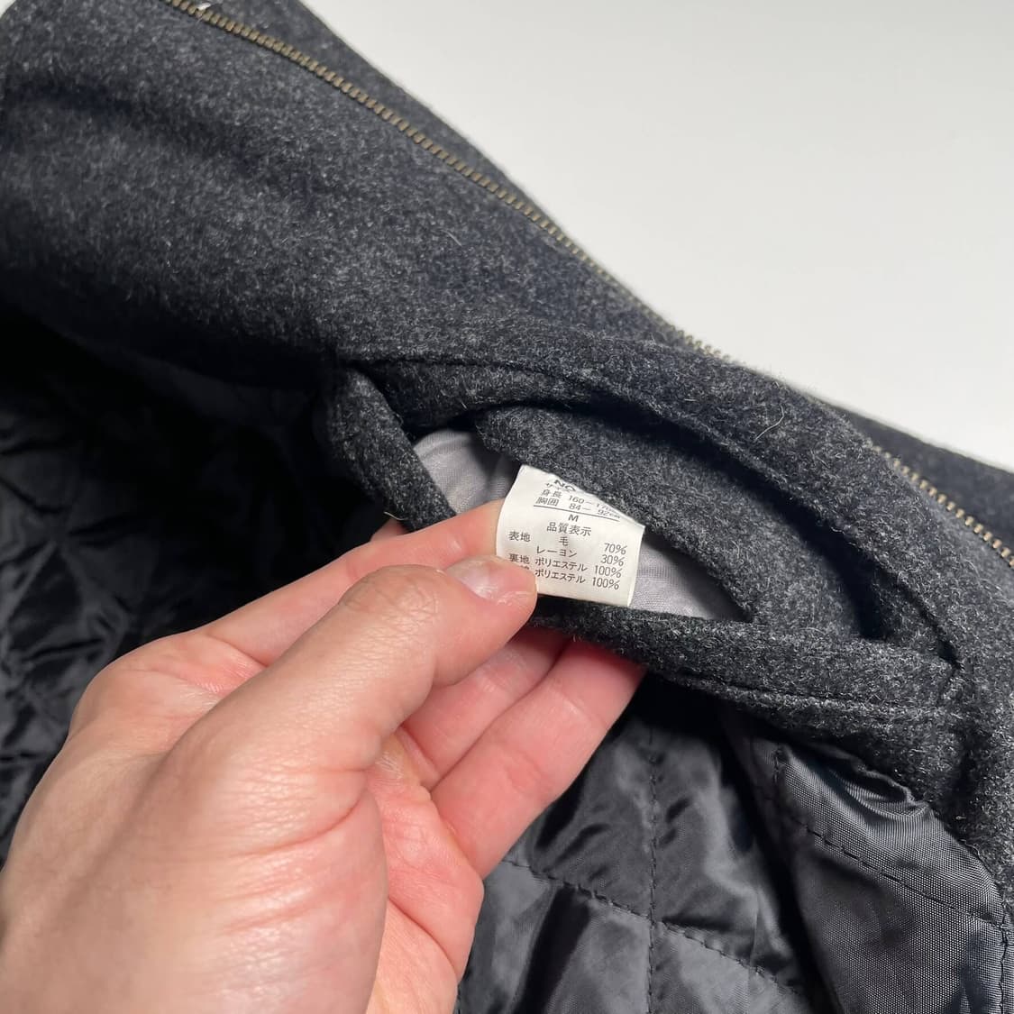 90's zacken 울 블렌드 봄버 상품이미지9