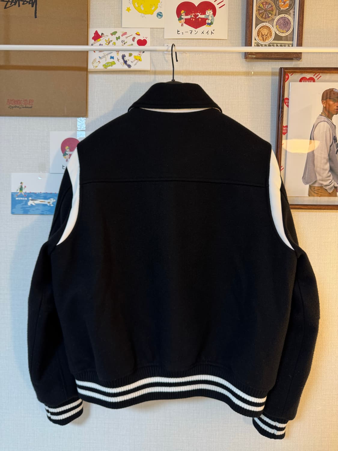 [M]마리떼 프랑소와 저버 바시티 자켓 블랙 상품이미지3