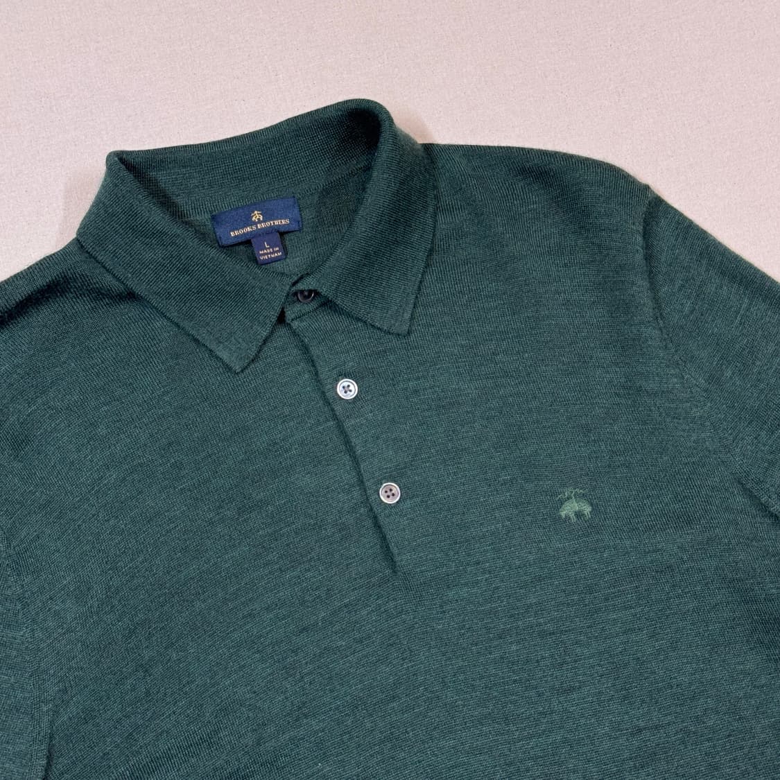 L) 브룩스브라더스 메리노울 카라 니트 상품이미지4