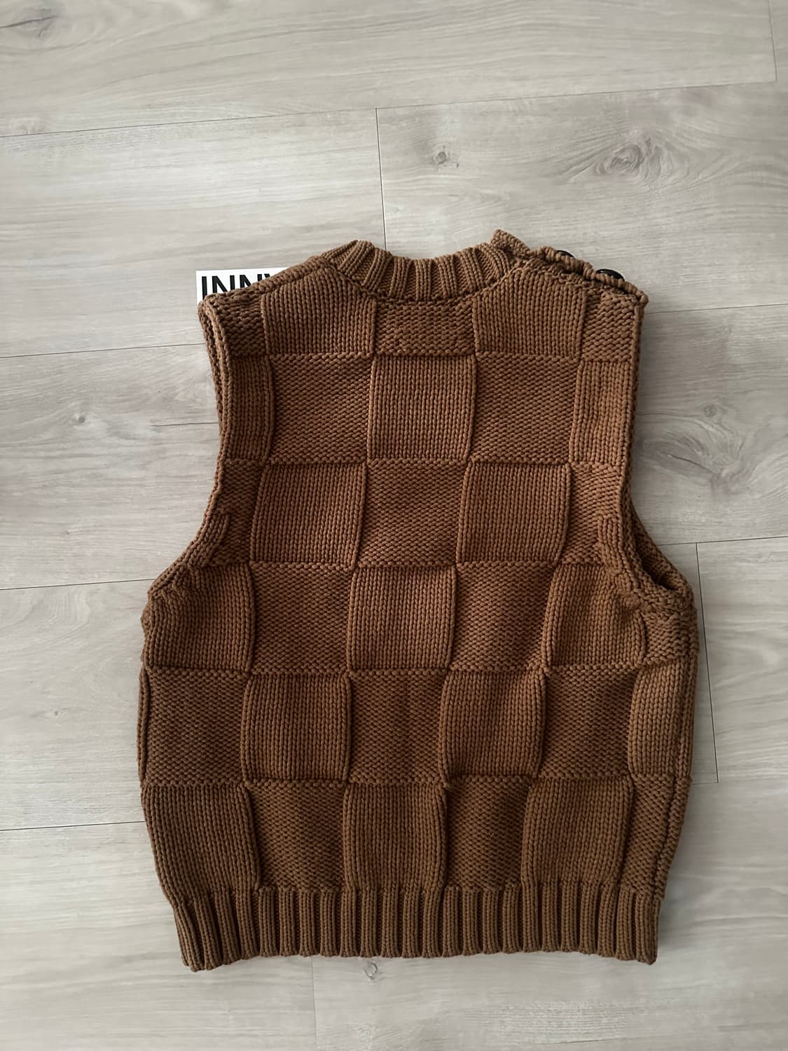 GANNI 가니 브라운 니트 베스트 상품이미지2