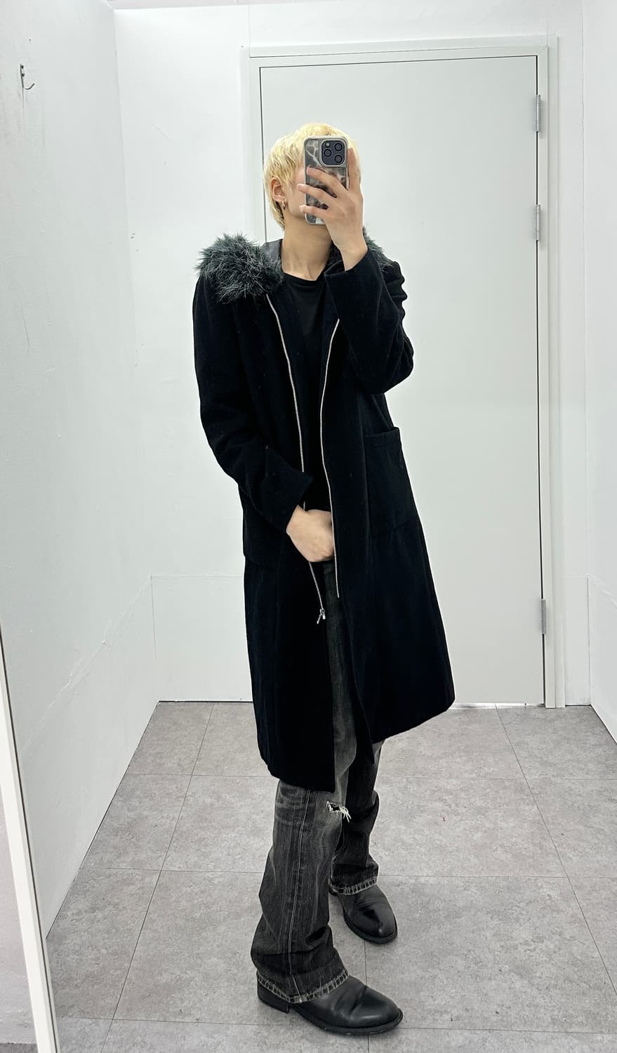 DEAN & DELUCA grunge fur coat 상품이미지1