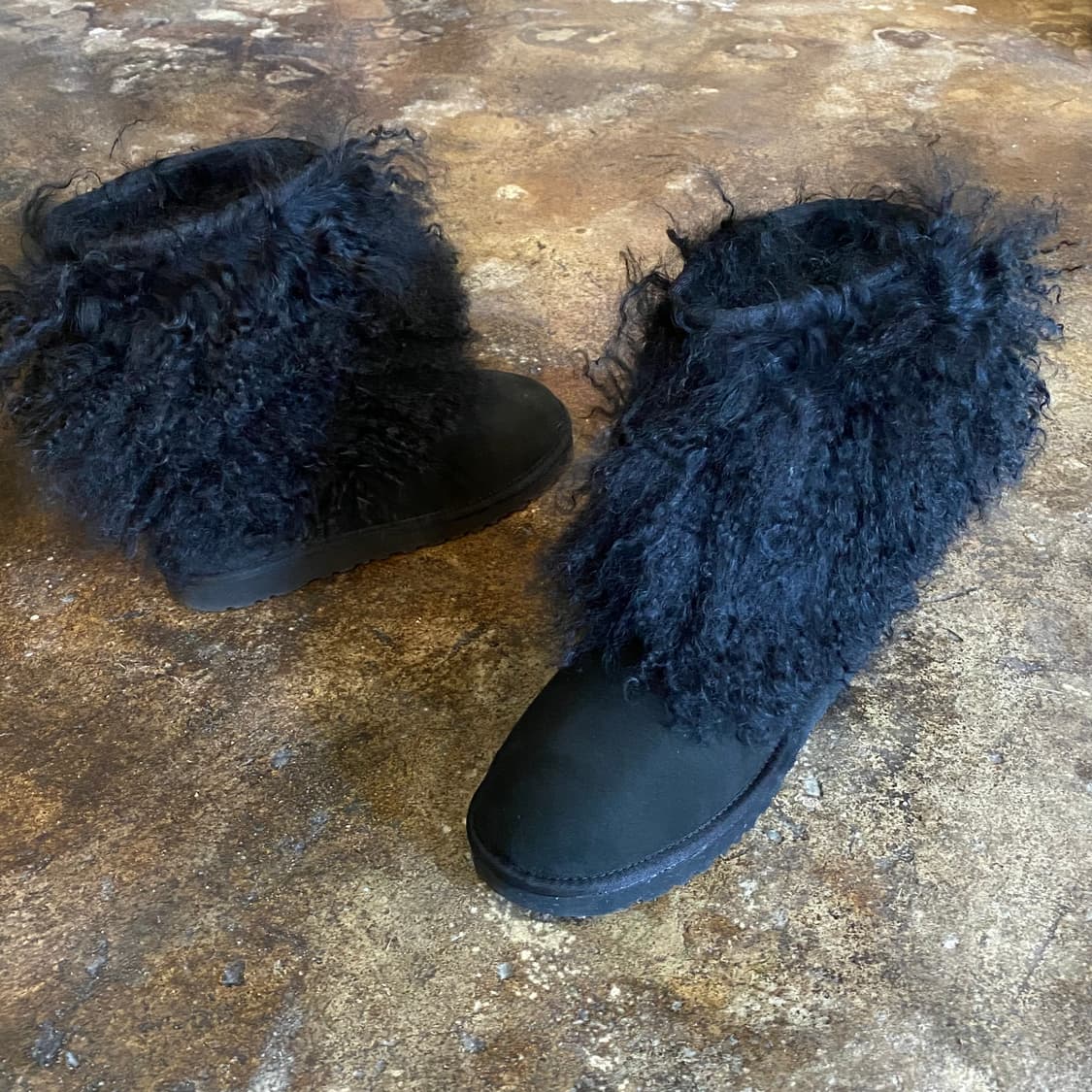 (250) UGG 어그 블랙 털 부츠 상품이미지2