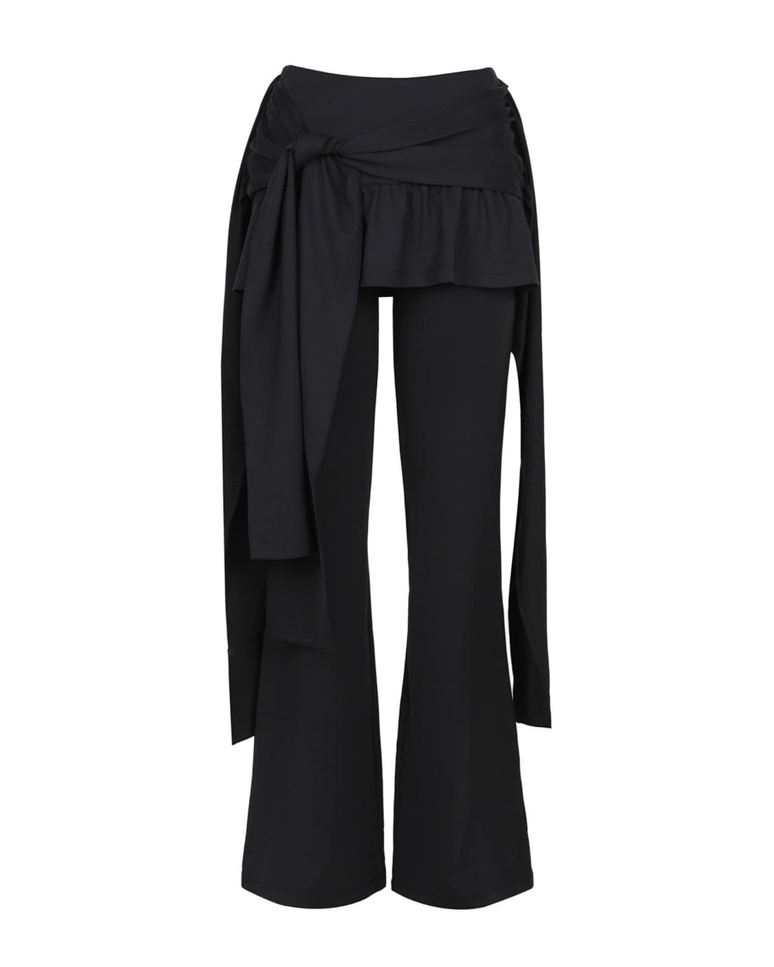 샌드릭 스트랩 스커트팬츠 블랙  상품이미지4