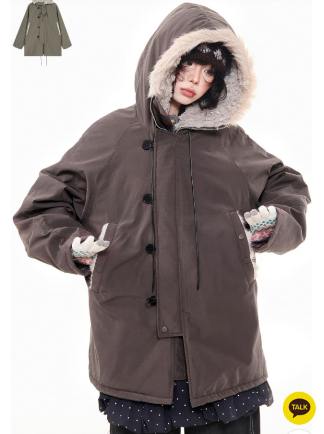 아사키프레자키 야상 브라운 XL 상품이미지1