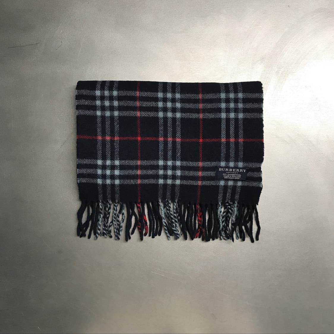 버버리 정품 램스울 머플러 네이비 상품이미지2