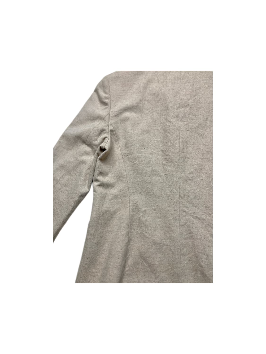 크림색 양모 자켓 상품이미지4