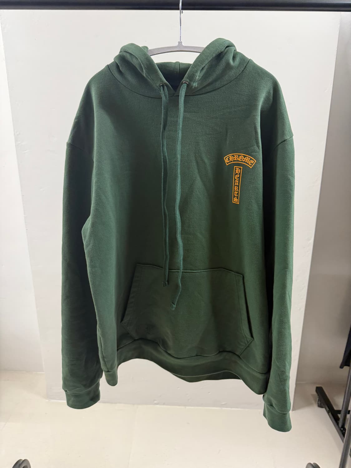크롬하츠 U.S.A 아치 로고 후드티 그린 M 상품이미지1