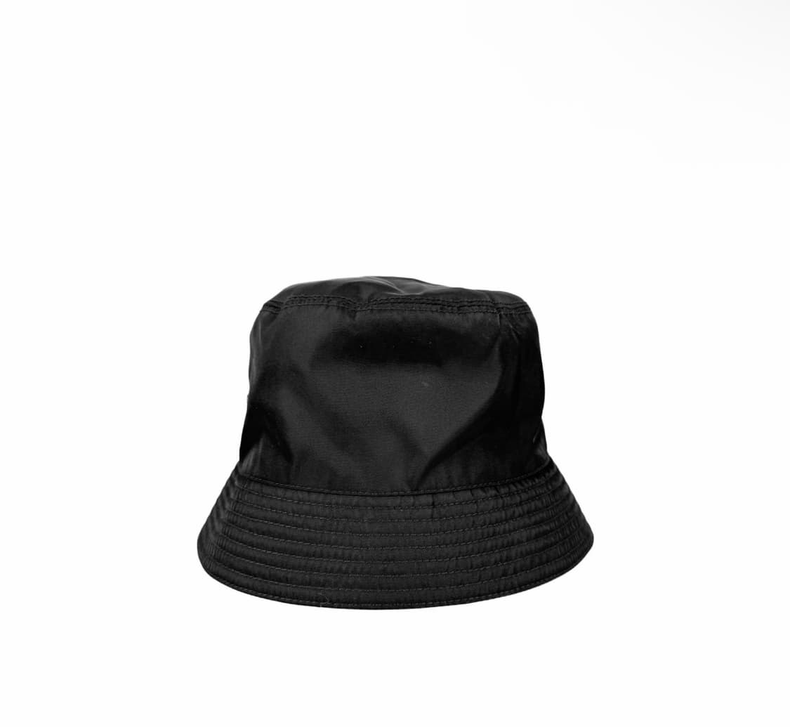 [XL] 프라다 남성 리나일론 삼각로고 버킷햇 벙거지 모자 블랙 상품이미지2