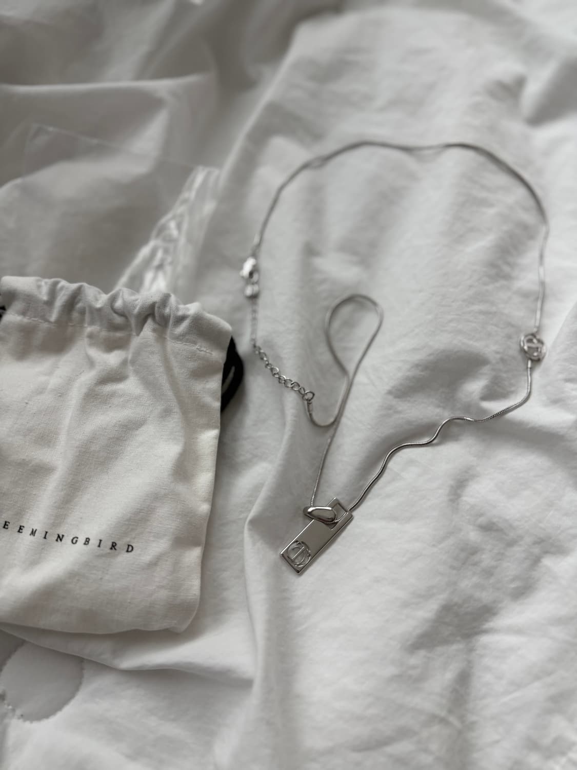 트리밍버드 더블 참 목걸이 상품이미지2