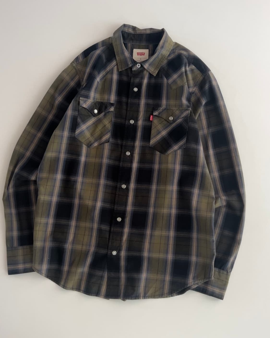 리바이스 웨스턴 체크셔츠 M 상품이미지2