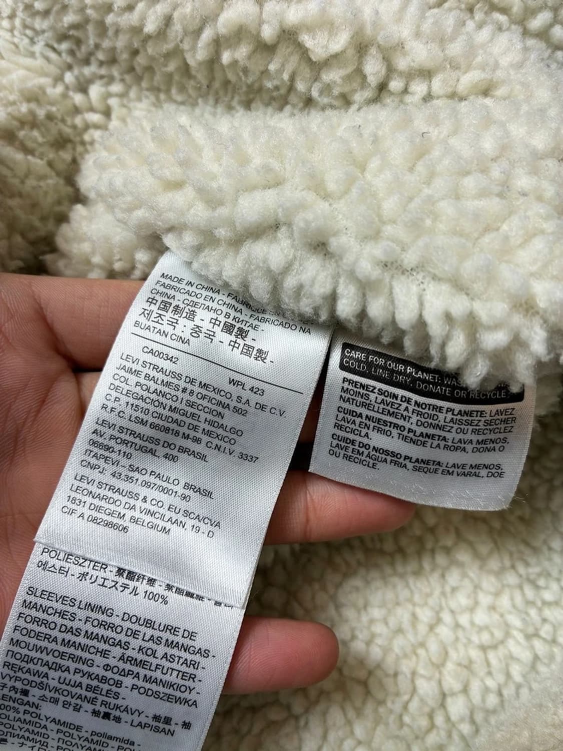 리바이스 00s 쉐르파 양털 데님 자켓 PN8839 상품이미지9