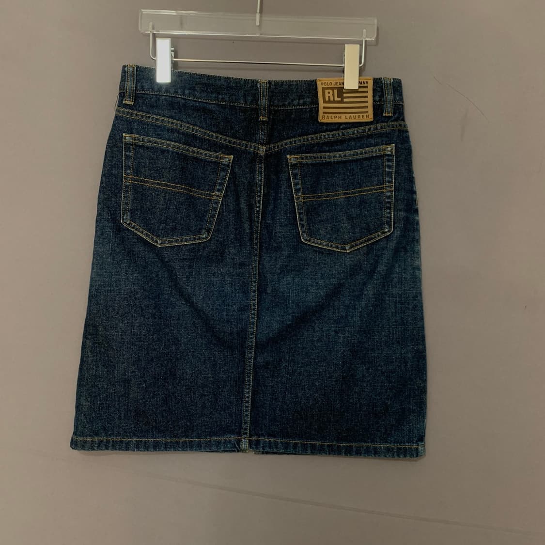 27인치 폴로랄프로렌 진스 앞트임 데님 스커트 청치마 상품이미지2