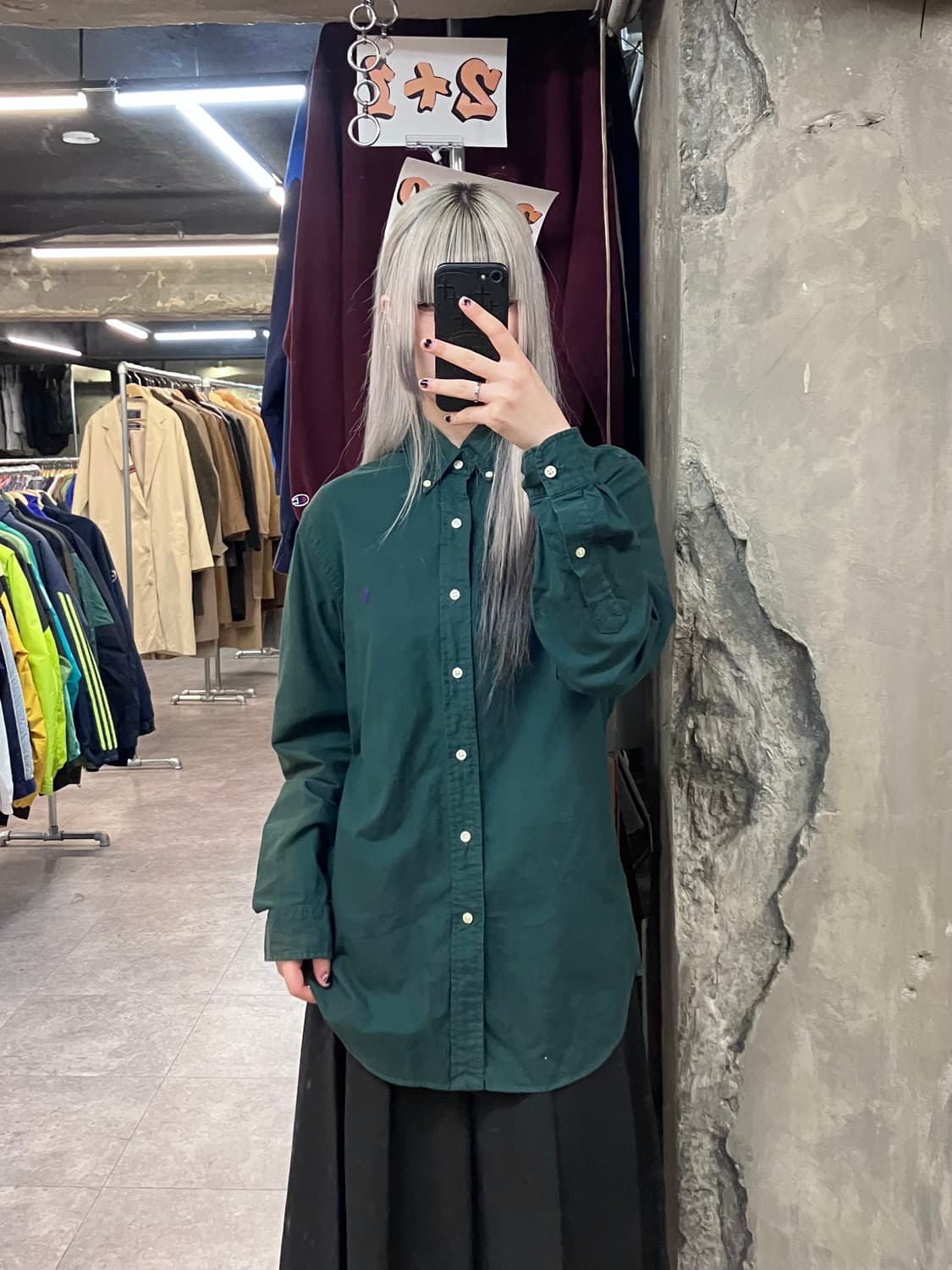 폴로 랄프로렌 셔츠 딥그린 M  #csz3525 상품이미지2