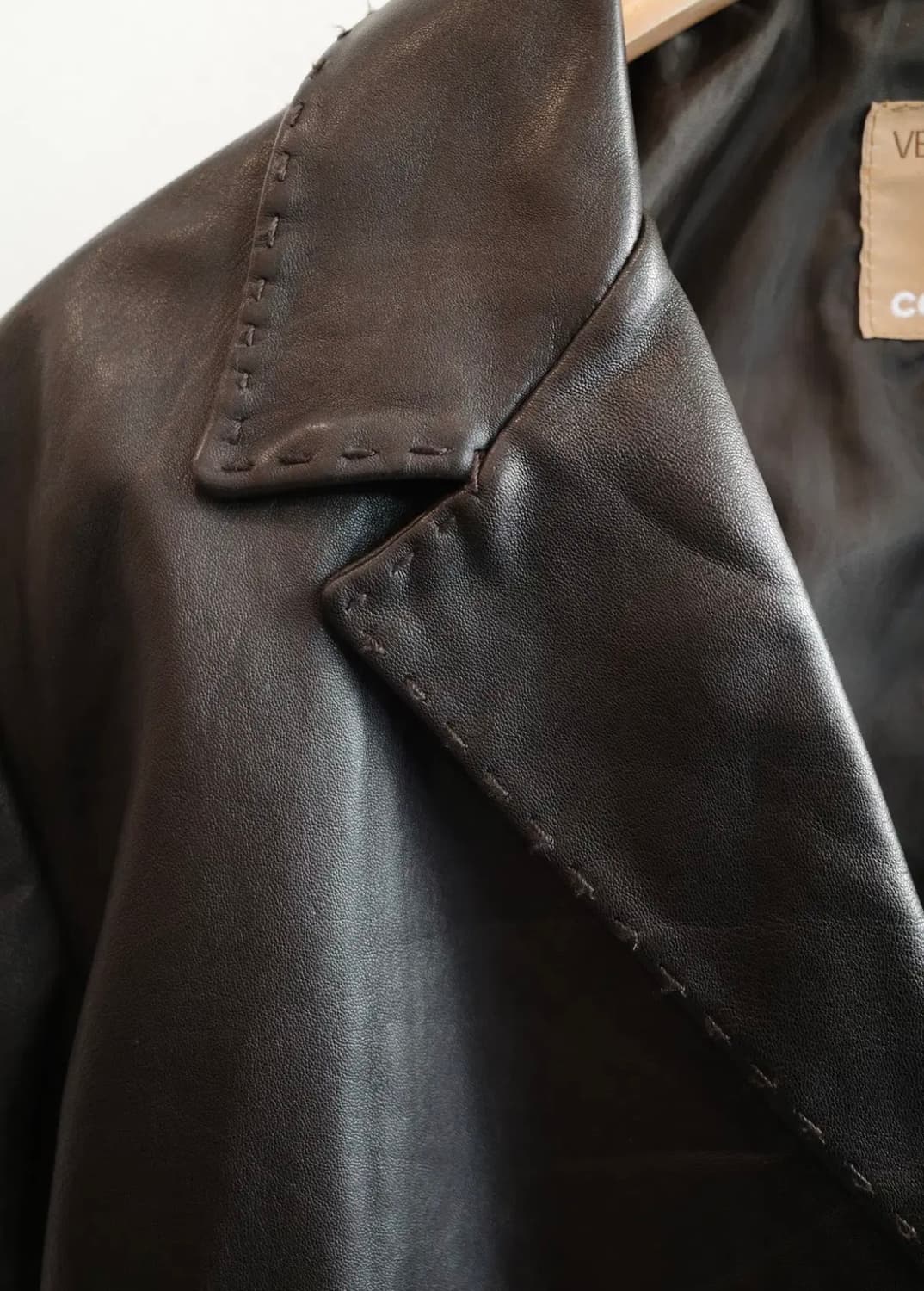 Conbipel 여성 블랙 가죽 자켓 상품이미지4