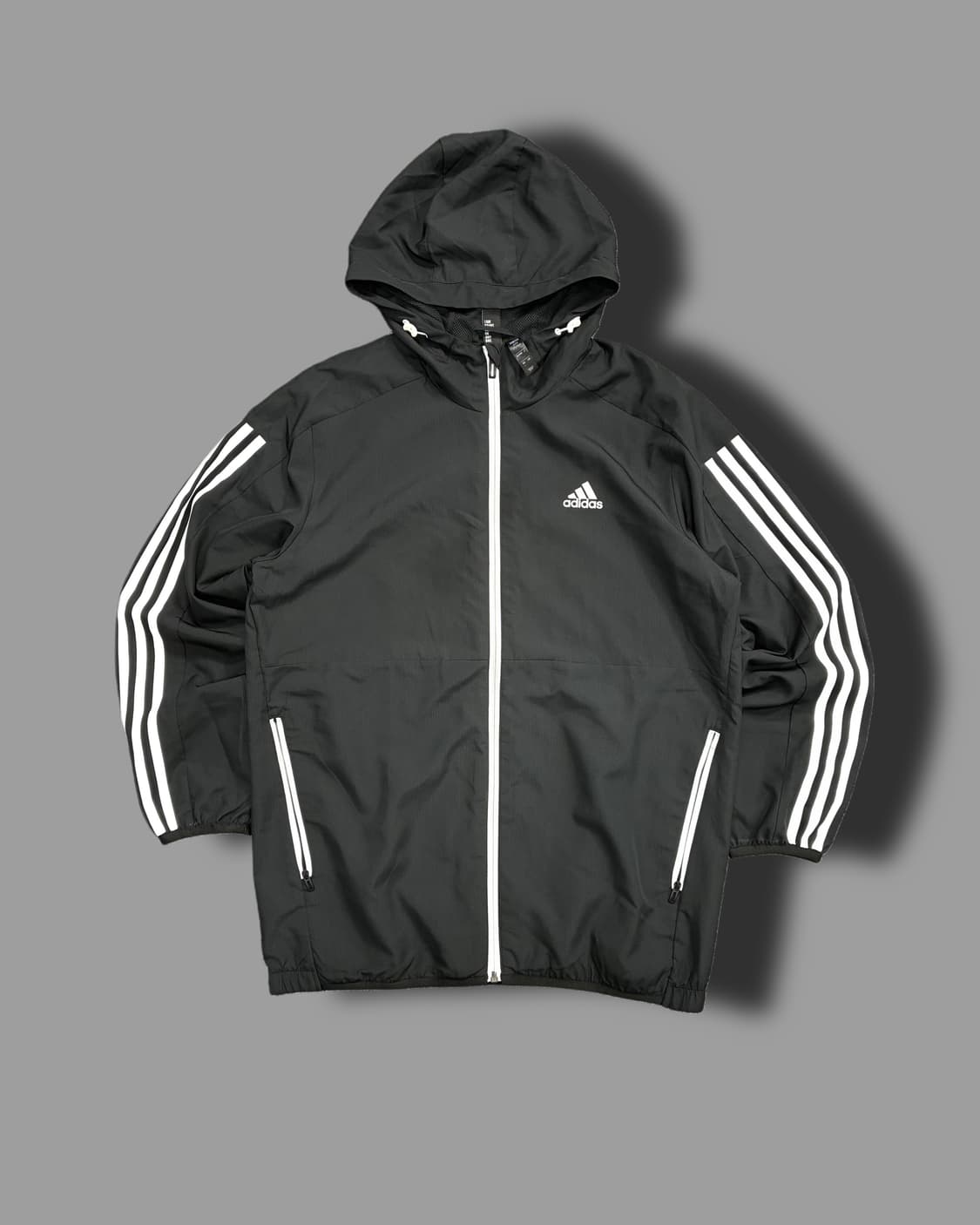 아디다스 블랙 후드 바람막이 L 상품이미지4