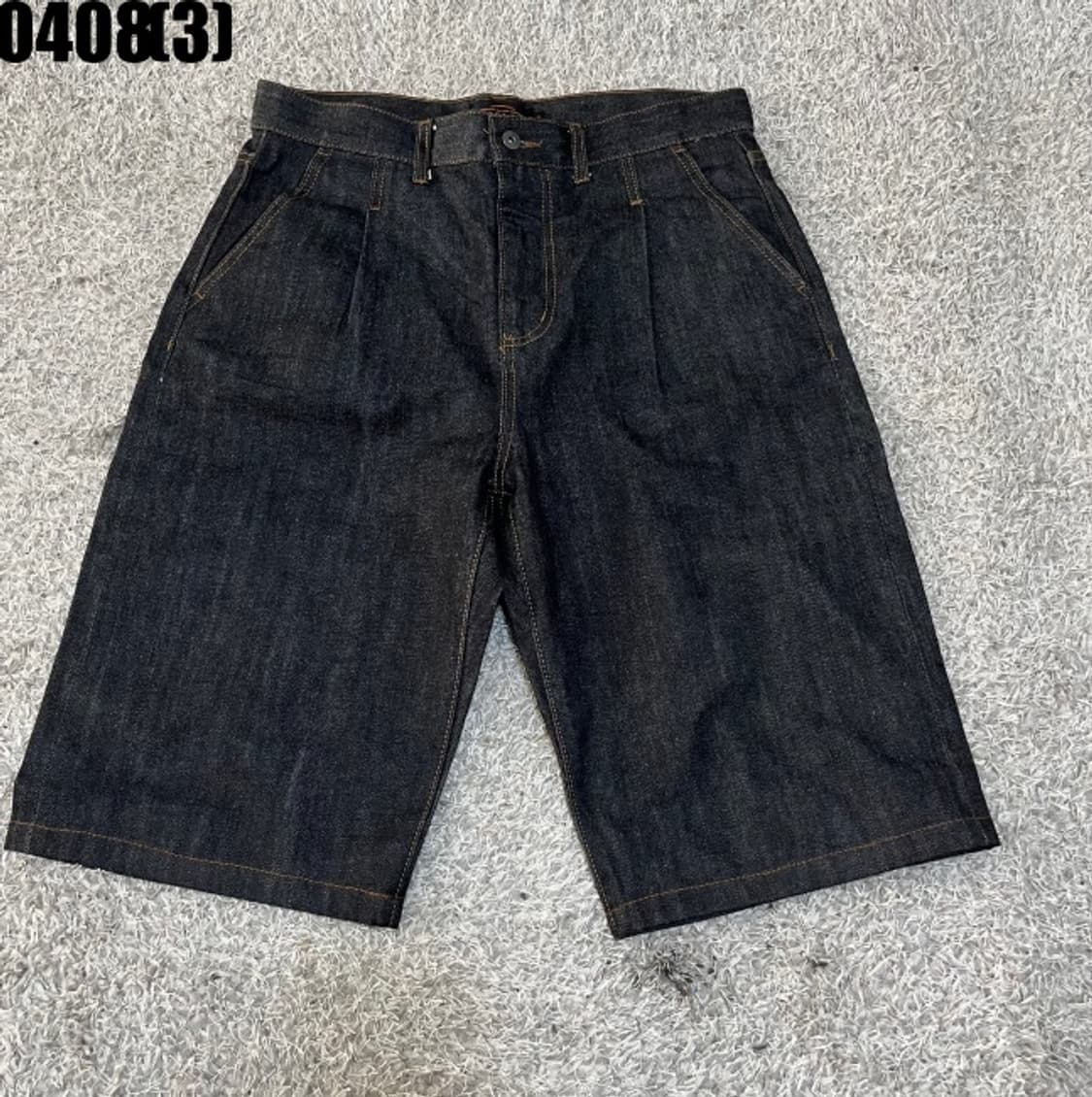 비슬로우 데님 반바지 상품이미지1