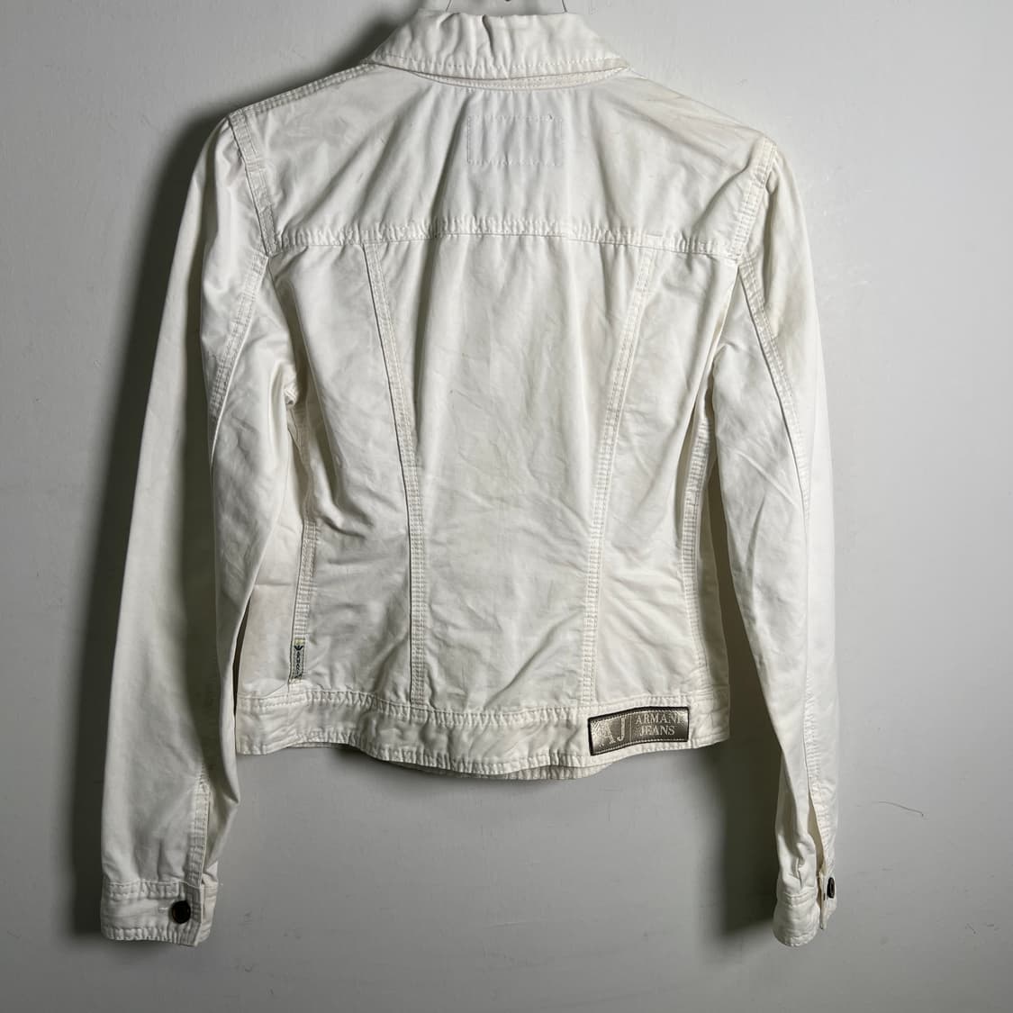 아르마니 진스 화이트 데님 트러커 자켓 40 상품이미지6