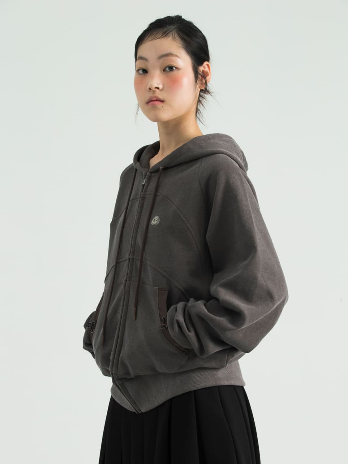 코이세이오 후드집업 와인 상품이미지3