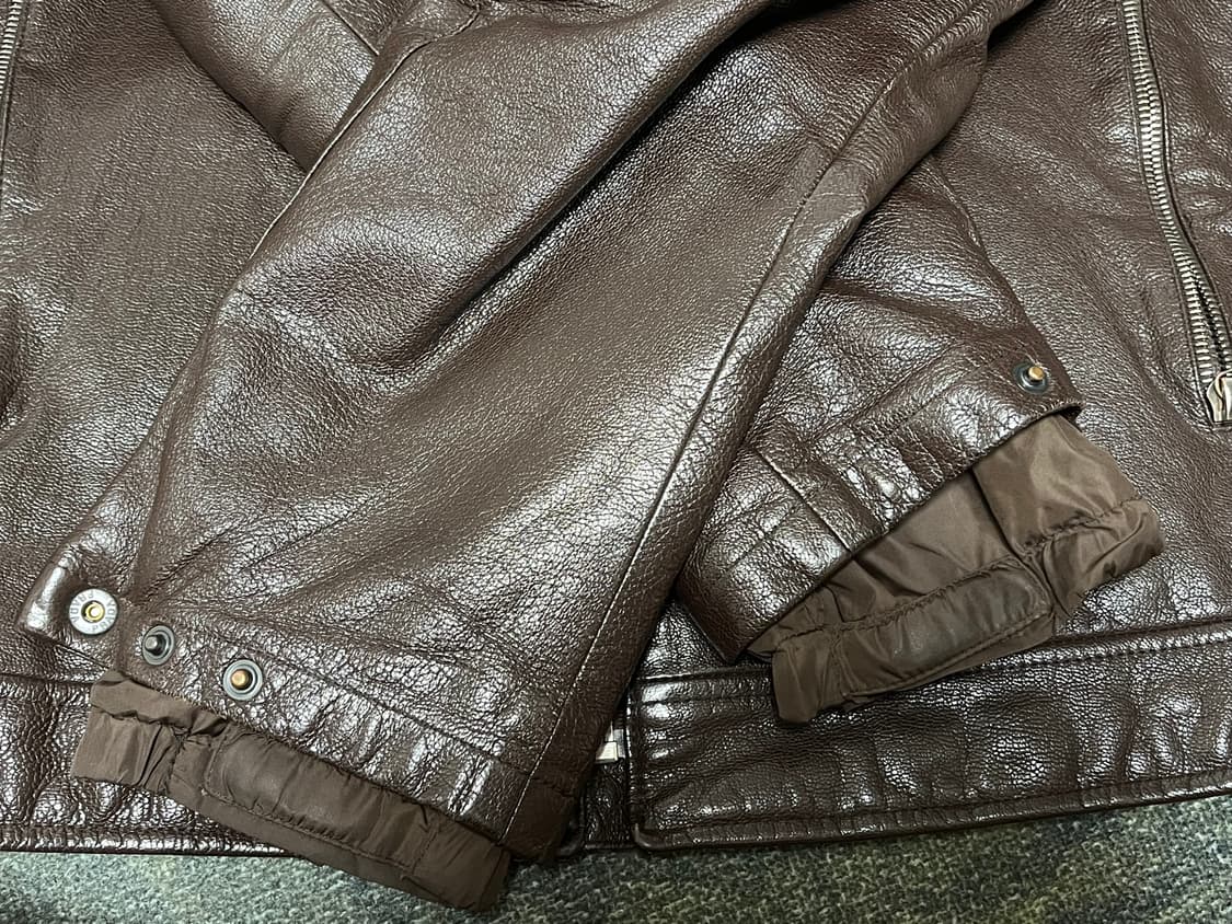 90-00s prada motor leather jacket achive 상품이미지9