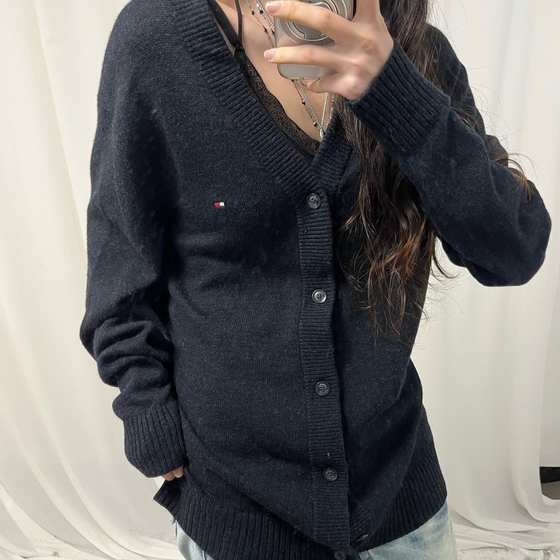 Tommy Hilfiger Charcoal Cardigan 상품이미지3