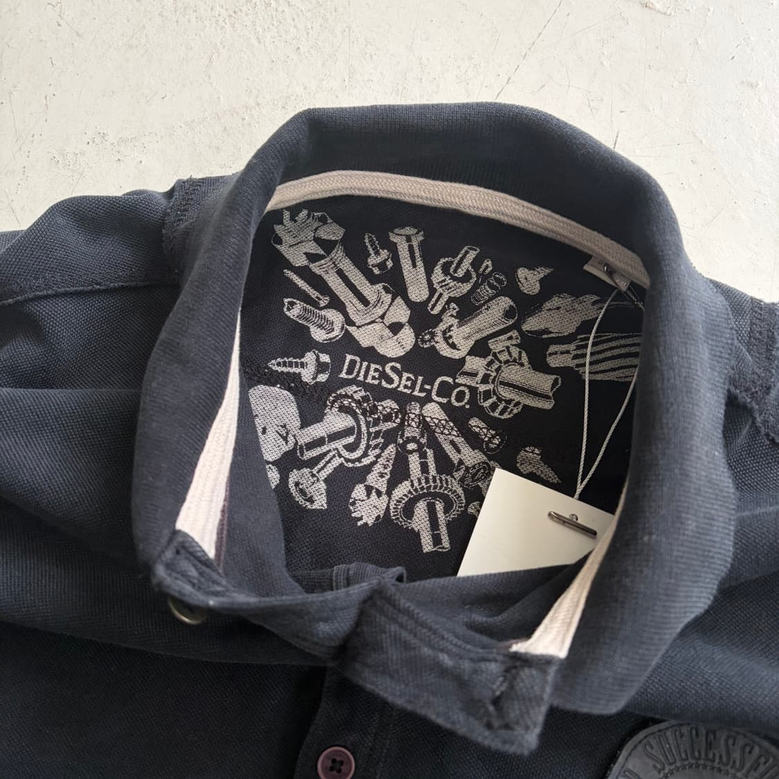 디젤 빈티지 긴팔 PK셔츠 L 상품이미지6