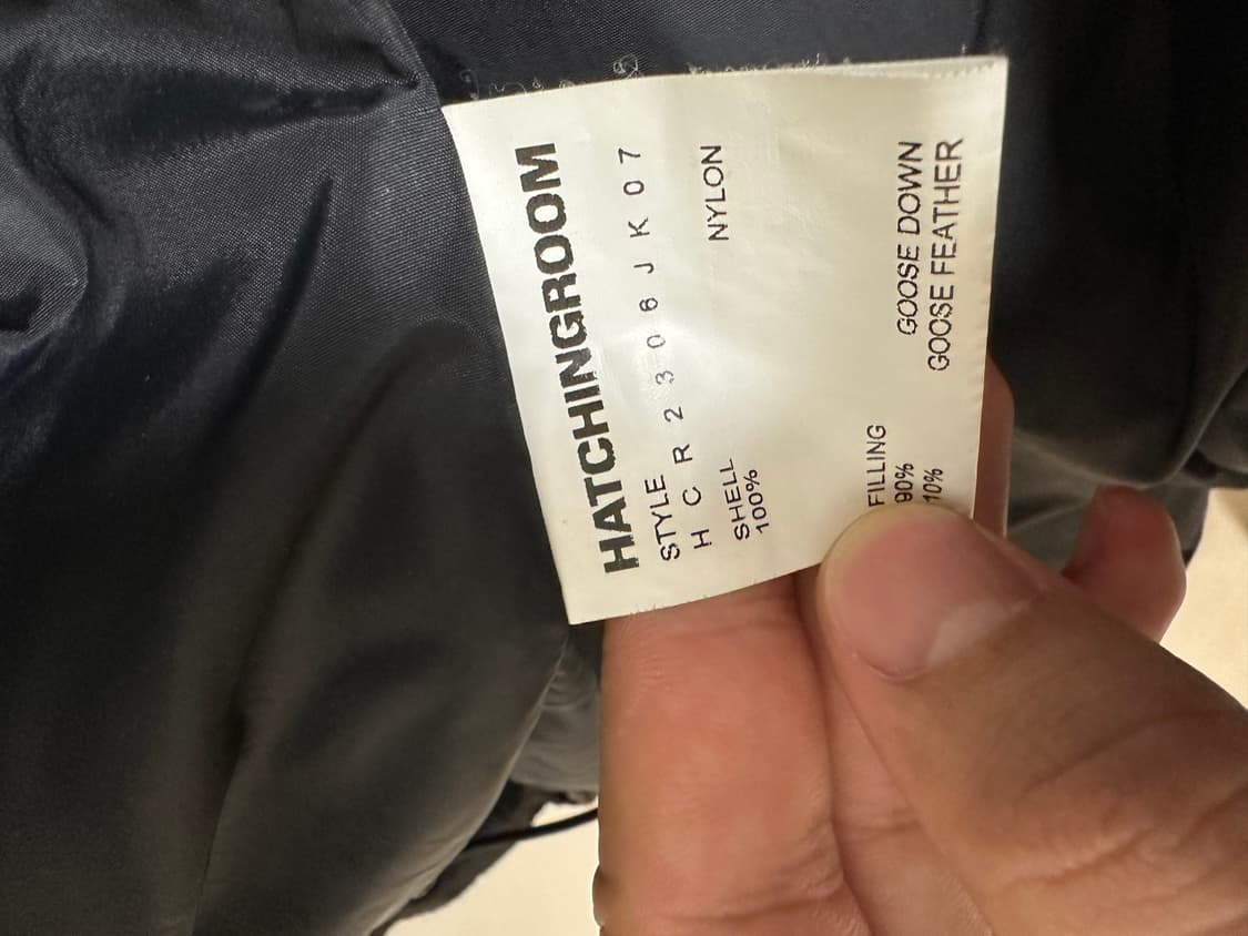 [3]해칭룸 23fw 웹 구스다운 푸퍼 자켓 블랙 상품이미지4