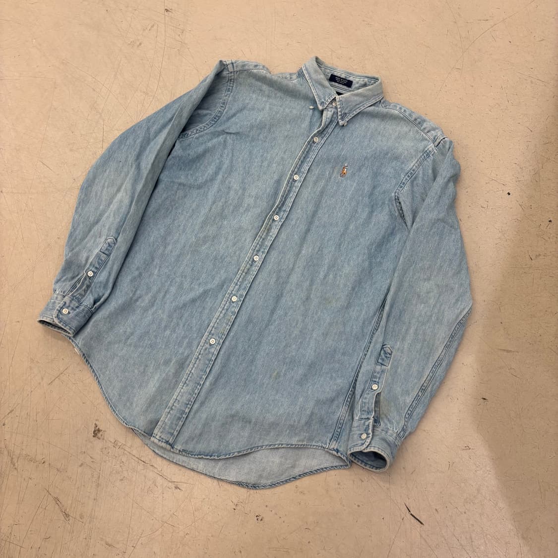 폴로 랄프로렌 페이드 데님 셔츠 상품이미지1