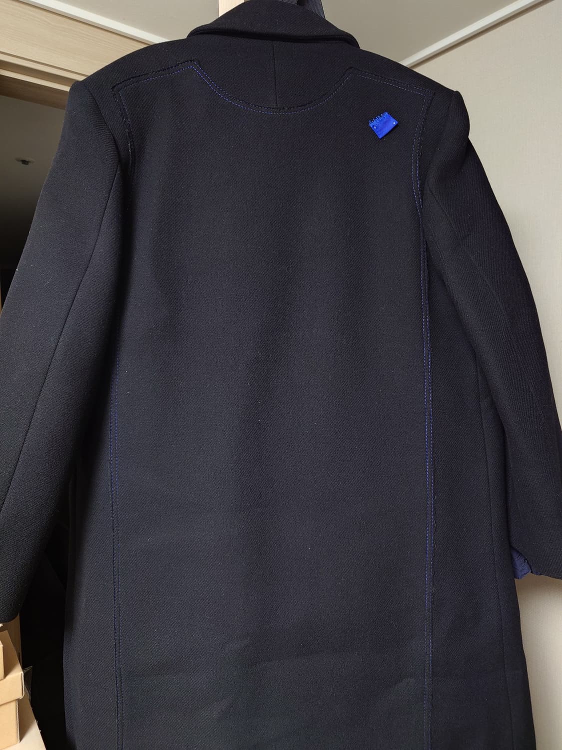 [xs-s] 자라 아더에러 1차 오버사이즈 울 코트 블랙 상품이미지4