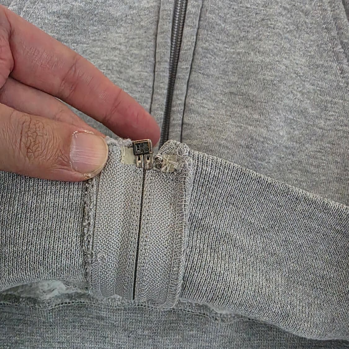 [L] 90s USA 빈티지 러셀 애슬레틱 후드집업 헤더그레이 상품이미지8