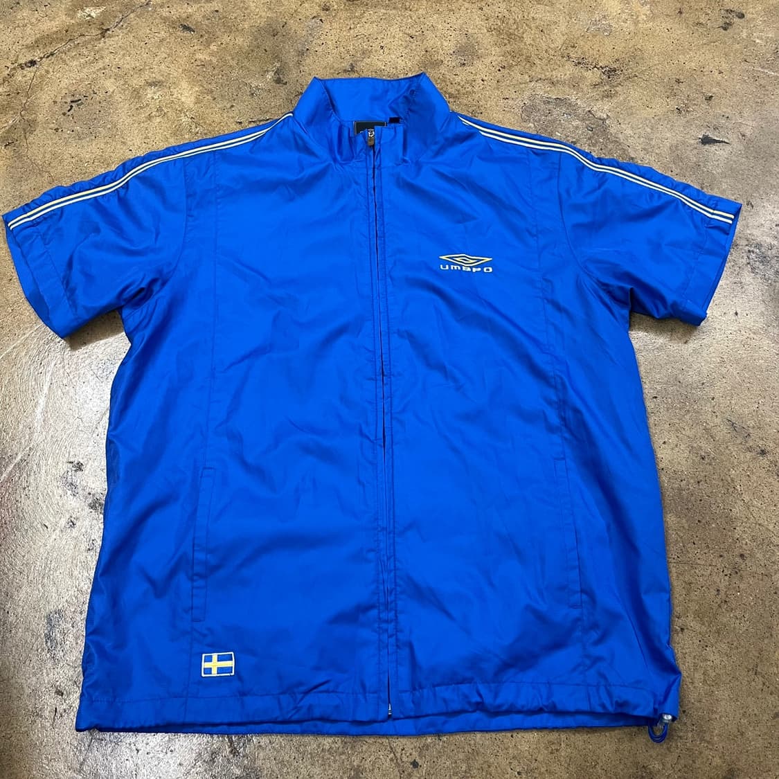 [정품/100] 엄브로 반팔 트랙 자켓 블루 b15 상품이미지2