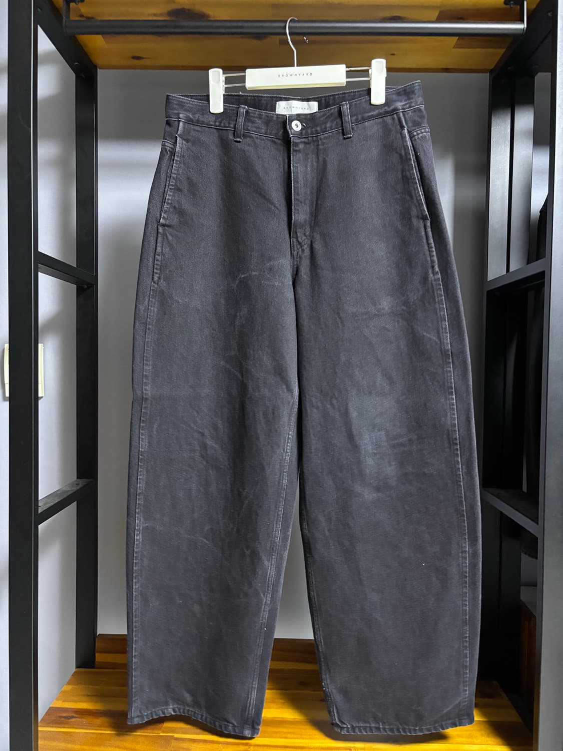 브라운야드 와이드 데님 블랙 상품이미지3