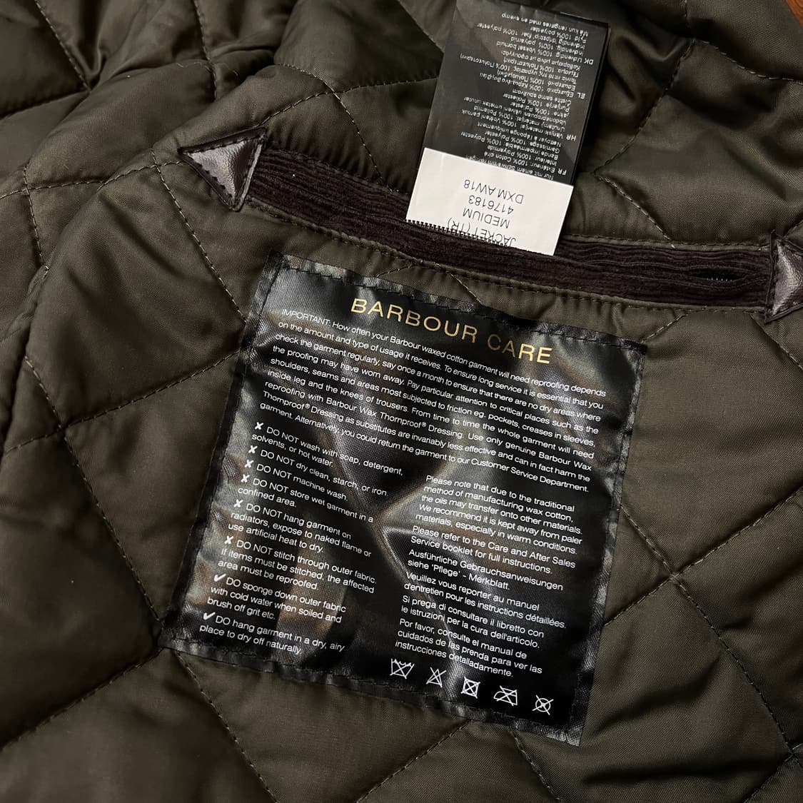 바버 인터네셔널 듀크 왁스자켓 [ 100 ] 상품이미지6