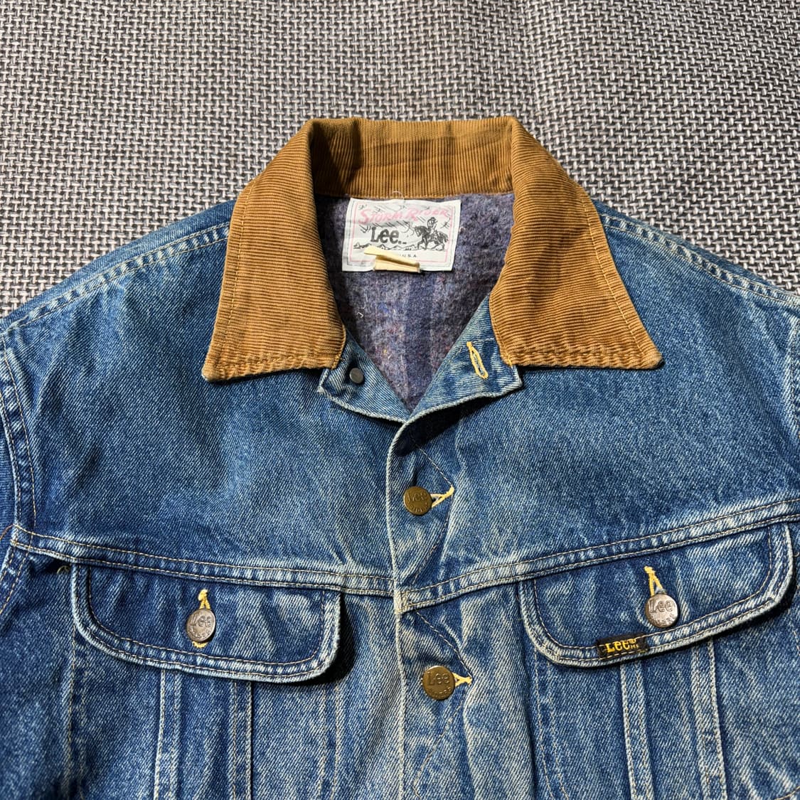 70s USA Lee 스톰라이더 데님 트러커 (old-8529) 상품이미지2