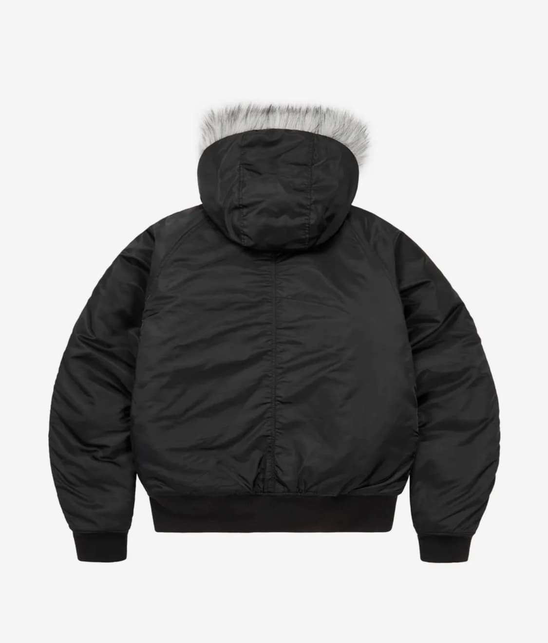 아캄 Hooded Fur MA-1 Jacket (Black) 상품이미지2