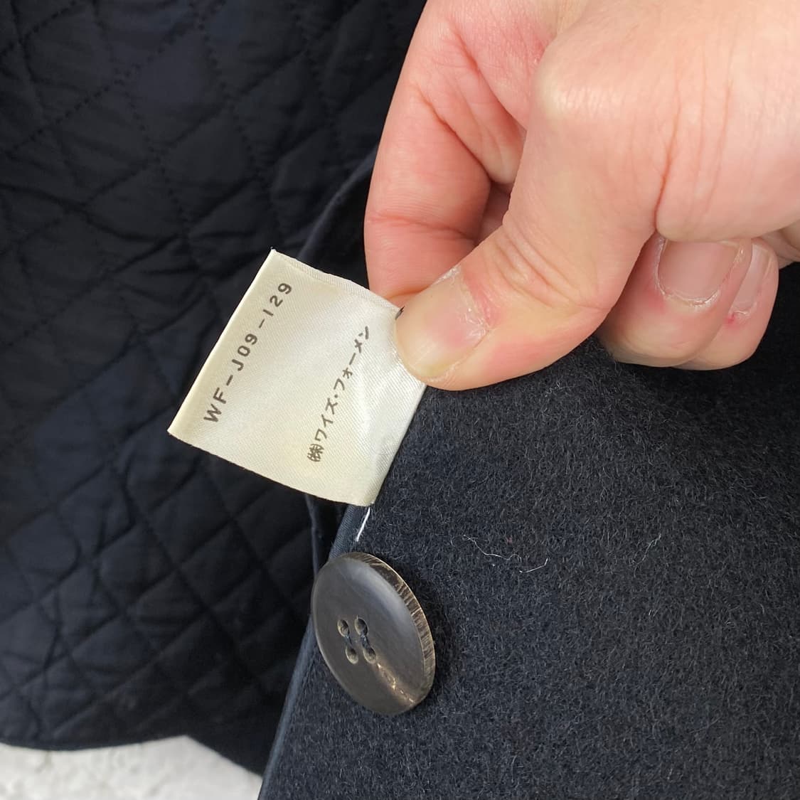 1990s 요지 야마모토 WORK SHOP 헤비 울 피 코트 상품이미지9