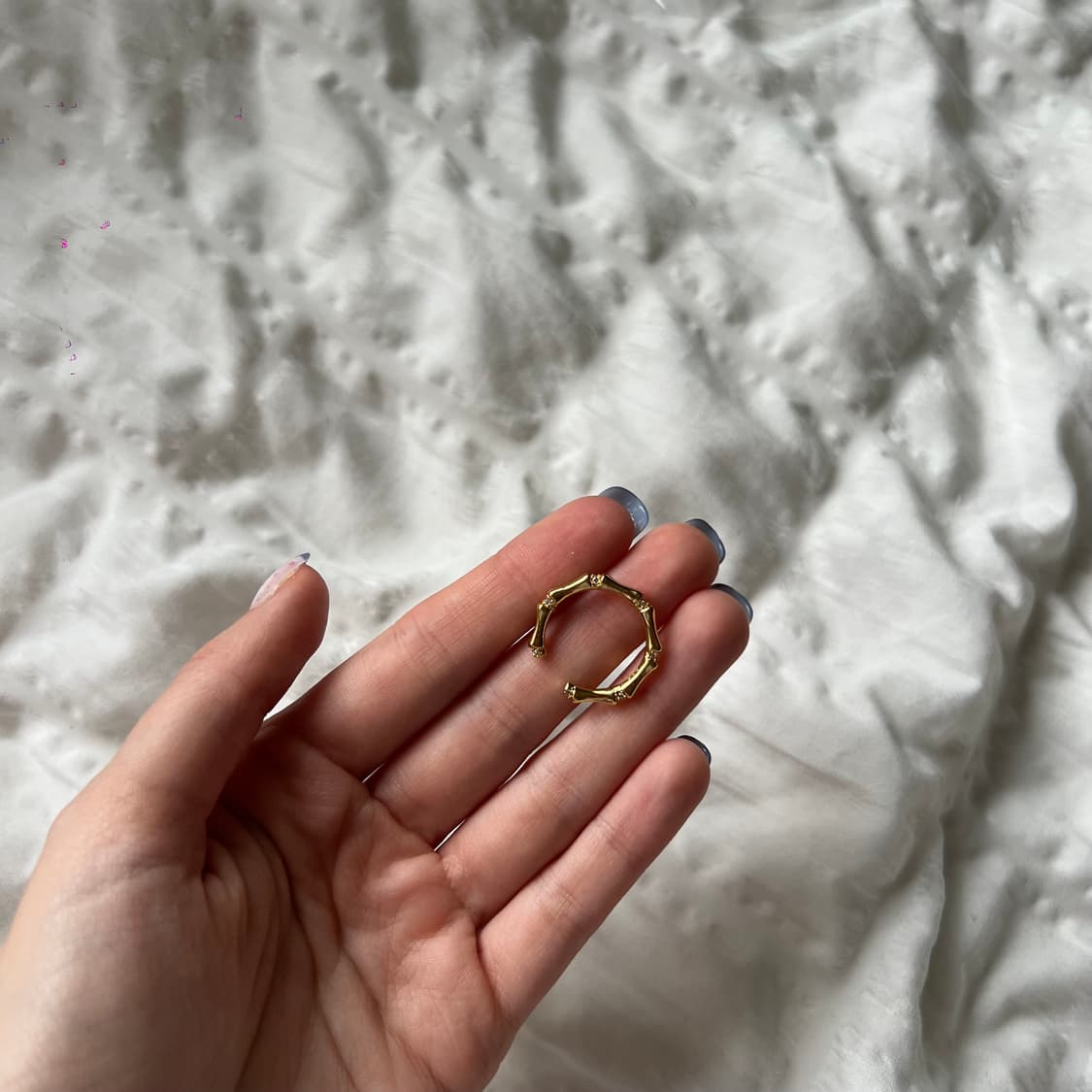 골드 뱀부 반지 상품이미지6