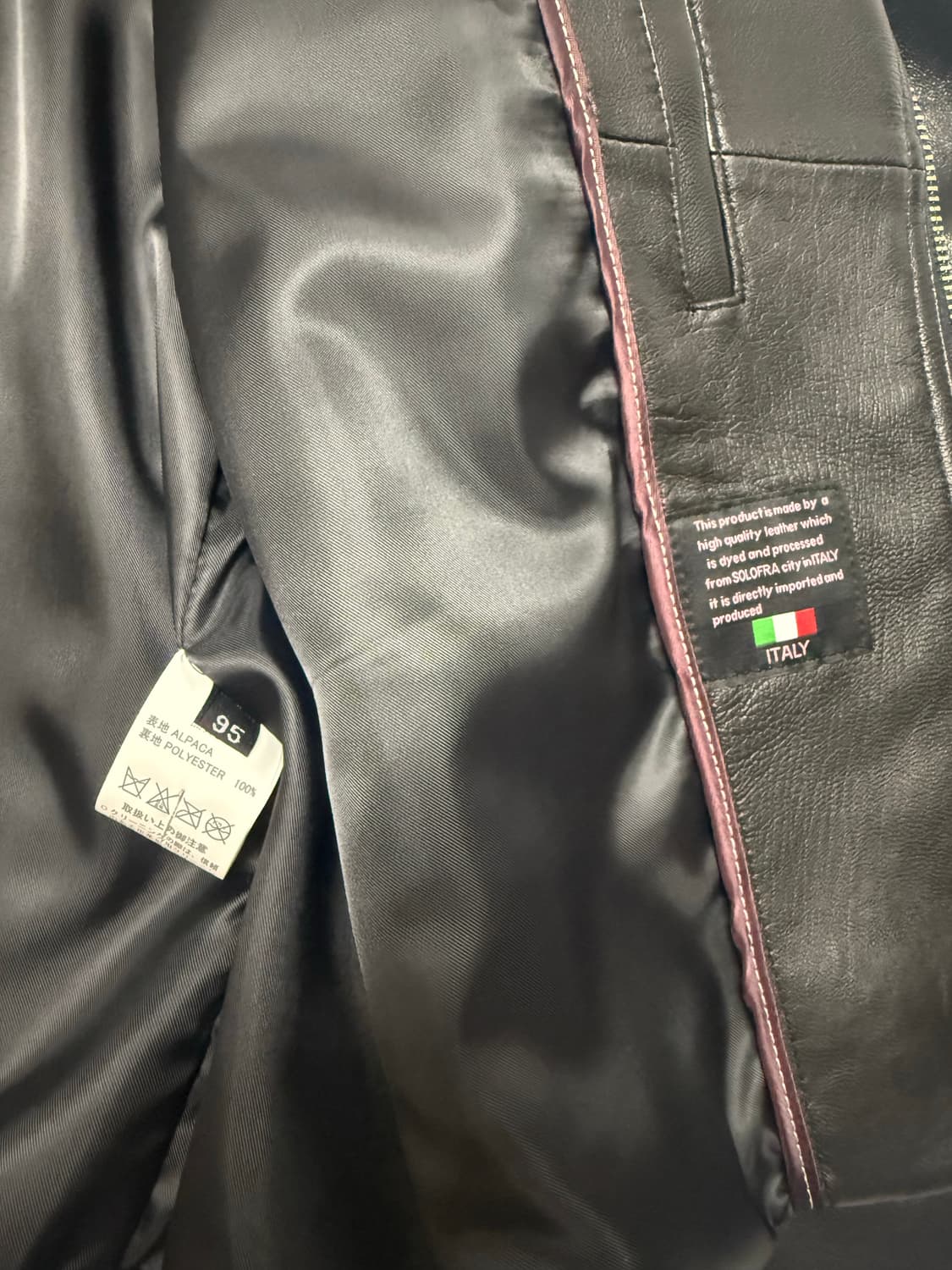 라이더가죽자켓(알파카) 상품이미지5