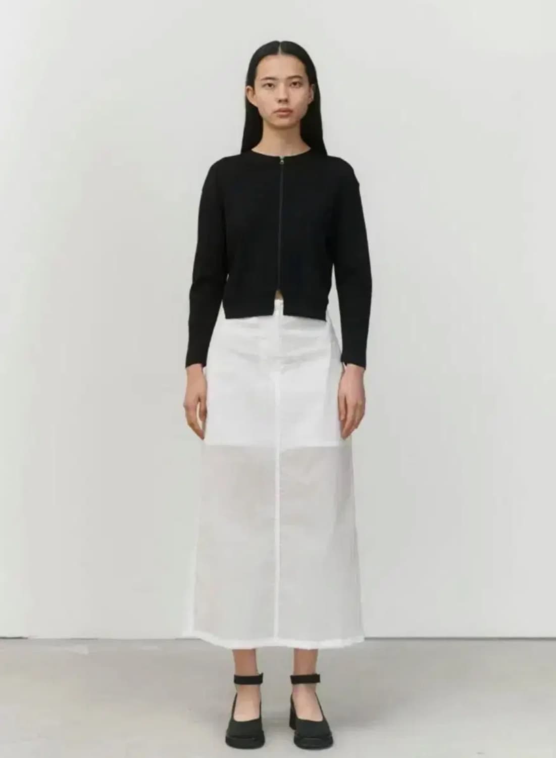 아모멘토 sheer long skirt 상품이미지1