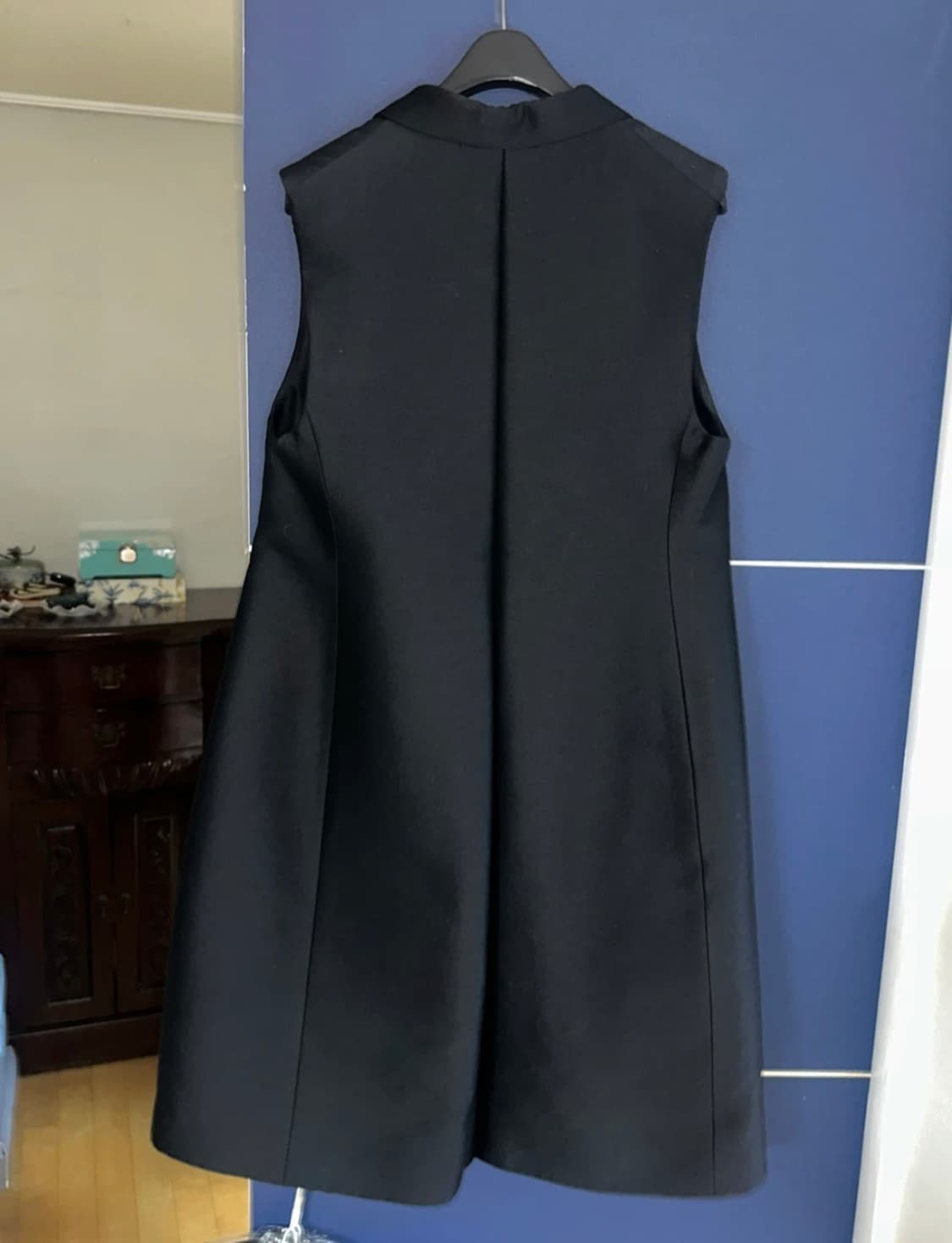 올드 셀린느 블랙 롱 베스트 36사이즈 상품이미지3