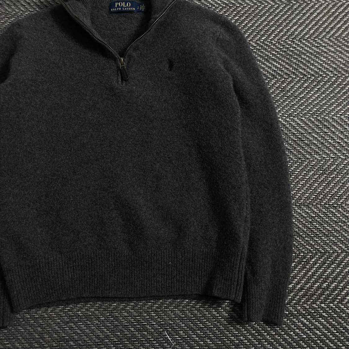 폴로 랄프로렌 우먼스 그레이 하프집업 니트 스웨터 y 3910 상품이미지3