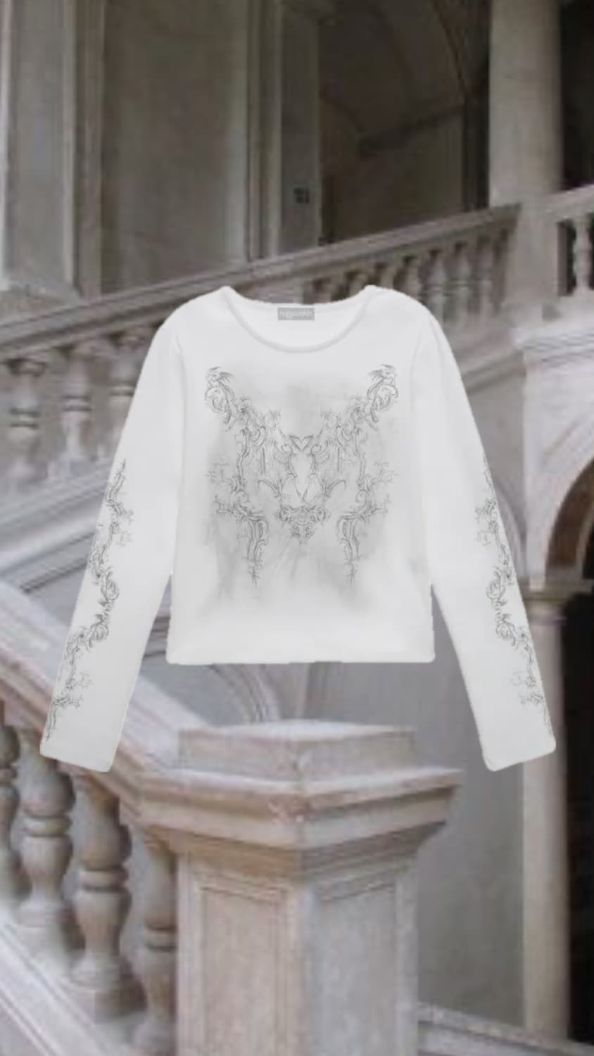 Hug your skin 로코코 오너먼트 티 상품이미지1