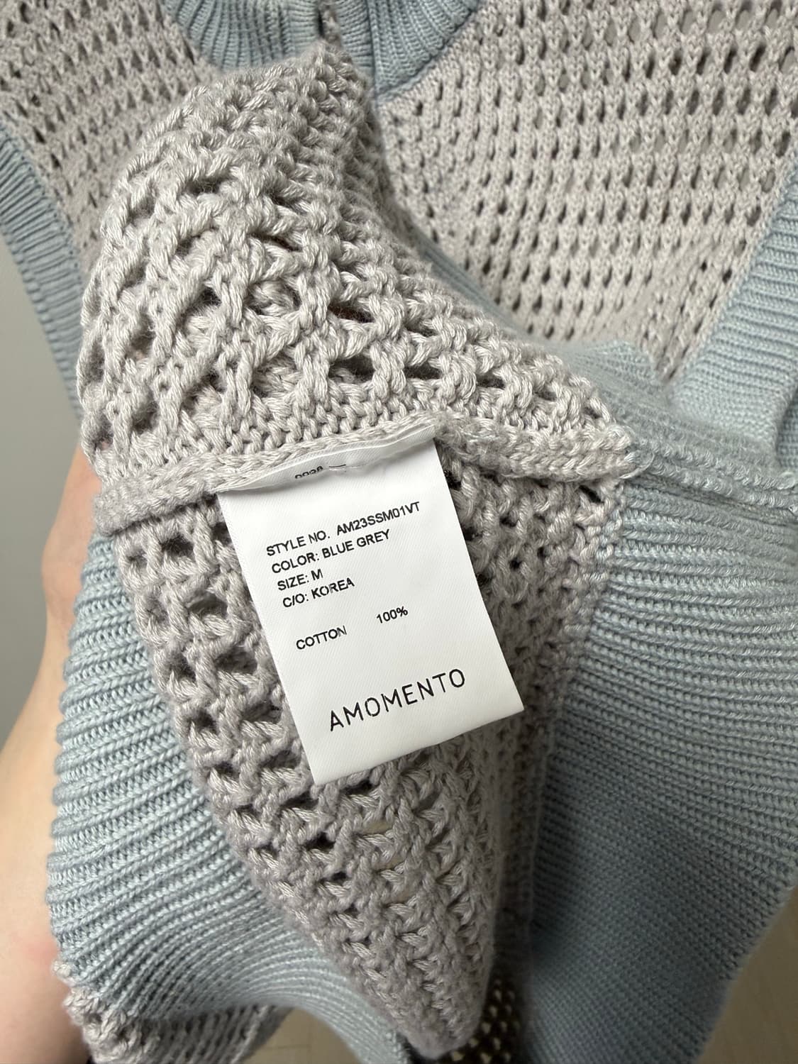 아모멘토 맨 BCI CROCHET VEST m 상품이미지6