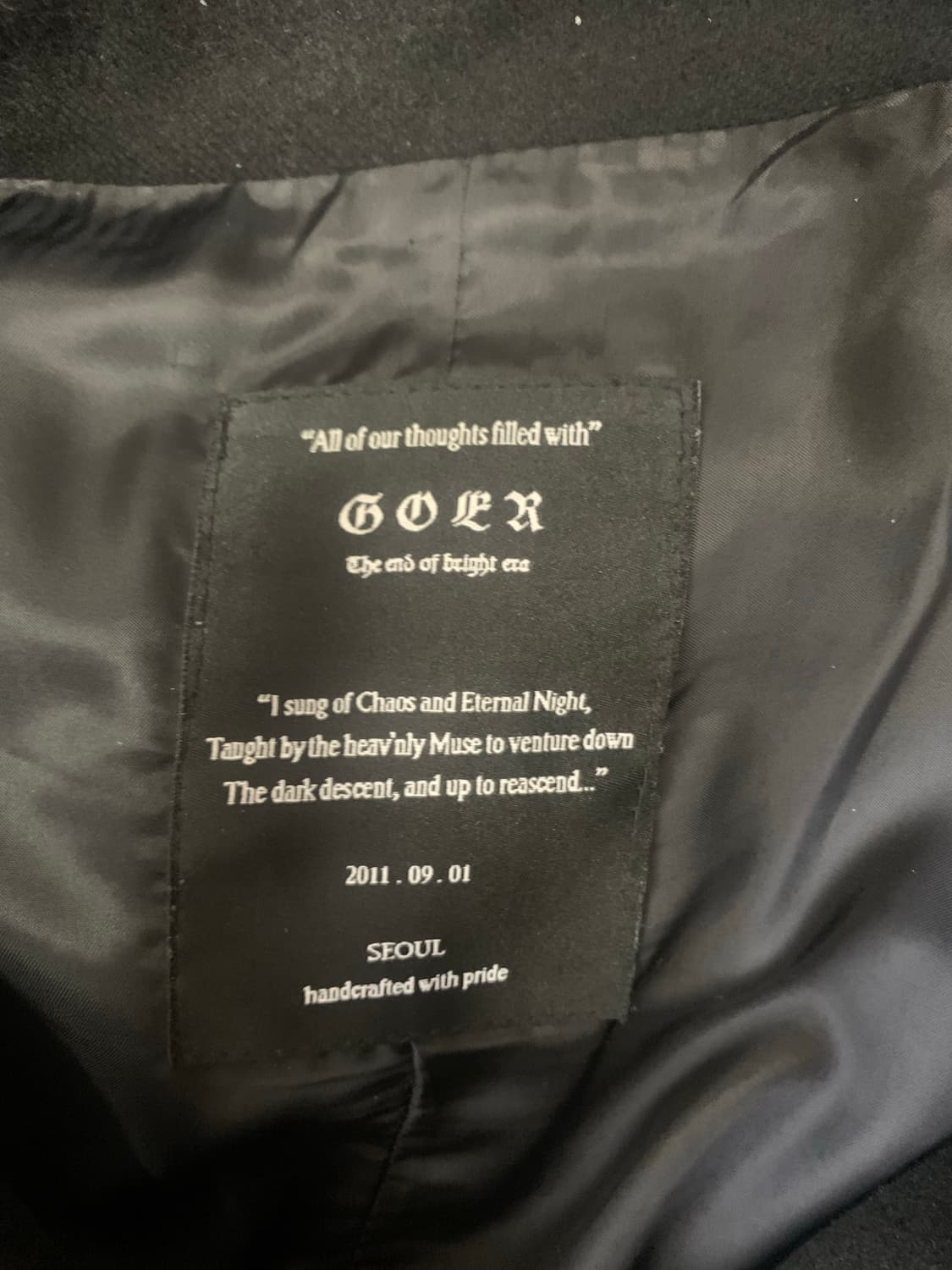 goer 고어 레이븐코트 c001 46 상품이미지3