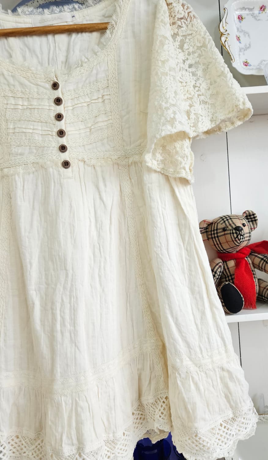레이스 코튼 원피스 상품이미지3